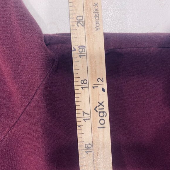 L.L. Bean Cow Neck Sweatshirt Womens S Burgundy Pullover Athleisure Outdoors Com - Picture 6 of 8